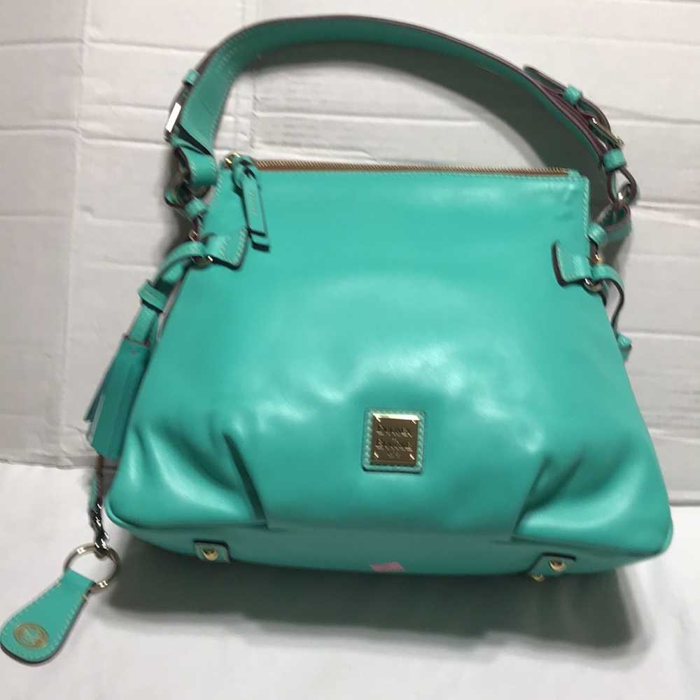 Dooney & Bourke Turquoise Leather Shoulder Bag